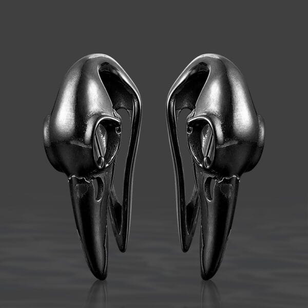 2PCS Bird Head Ear Hangers Weights Dangle Gauges