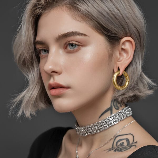 2PCS Hoop Ring Ear Hangers Weights