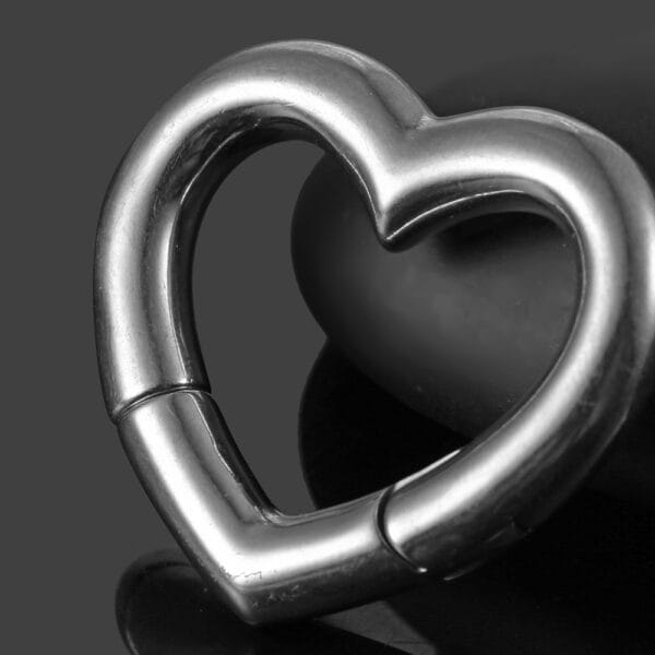 2PCS Heart 316 Stainless Steel Ear Weights