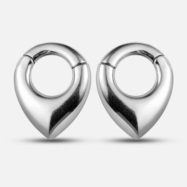2PCS Waterdrop Ear Weights Hangers 316 Stainless Steel