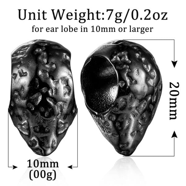 2PCS Water Drop Ear Weights/Hangers/Tunnels Stretched Lobe Ear