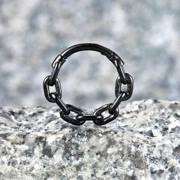 1PC Round Chain Septum Clickers Nose Rings