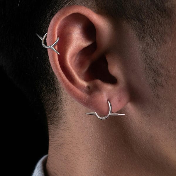 1PCS G23 Titanium Cool Septum Clicker Nose Rings Hoop Studs