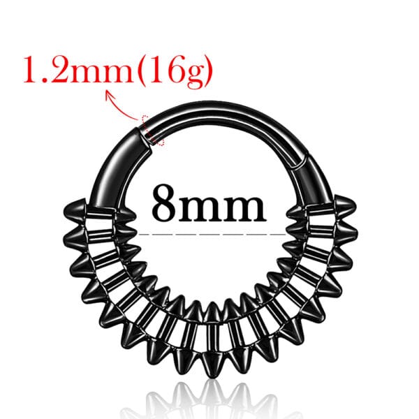 1PC 316 Surgical Stainless Steel Nose Rings Cartilage Segment Septum Clickers