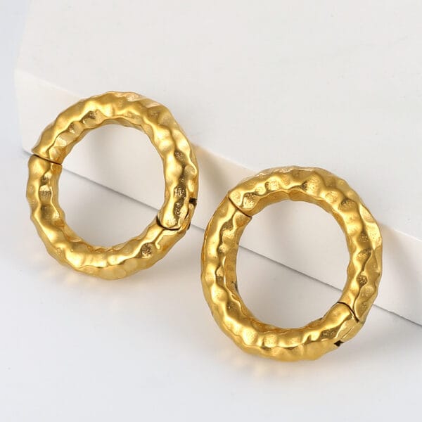 2PCS Vintage Circle Ear Weights Hangers