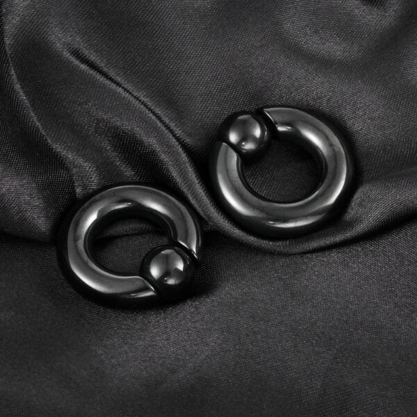 2PCS Stainless Steel Piercing Captive Hoop Rings Tragus Ear Weights