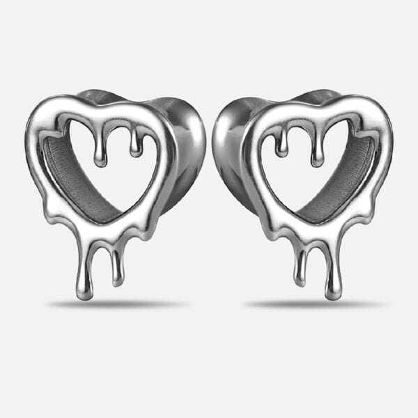Heart Drops Ear Gauges Plugs
