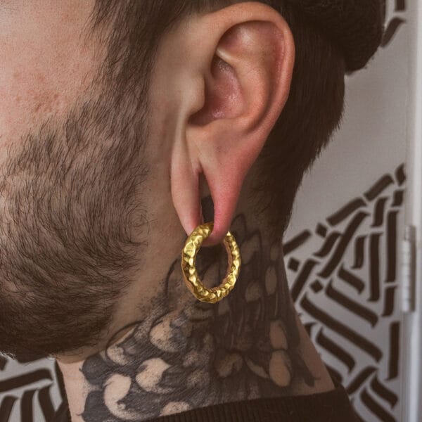2PCS Vintage Circle Ear Weights Hangers