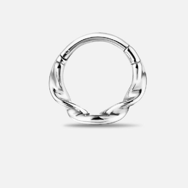 Twist Septum Clicker Segment Nose Ring