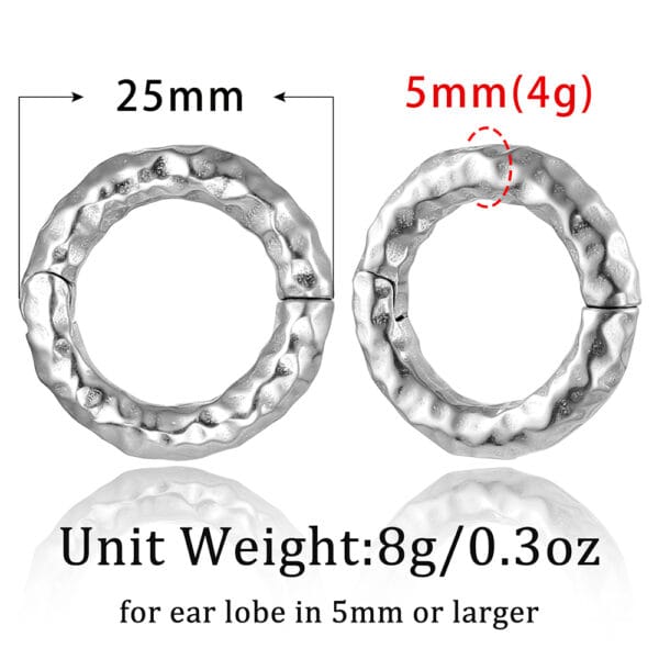 2PCS Vintage Circle Ear Weights Hangers