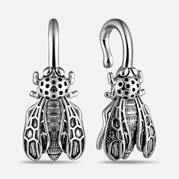 未标题-1 2PCS 4mm 6g 316L Stainless Steel Bee Ear Weights Hanger