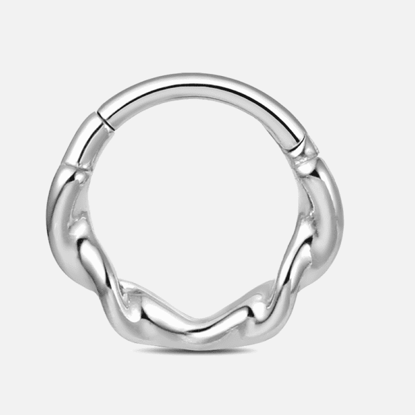 1PC Surgical Stainless Steel Twist Septum Clicker Segment Nose Ring