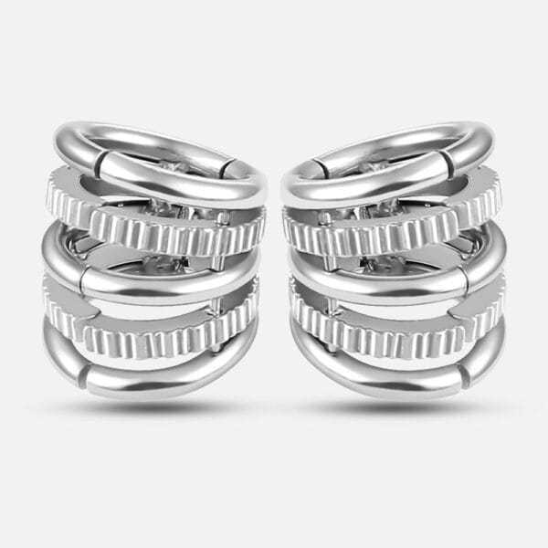 Lobe Cuff Ear Gauges Stretcher Earring Clip on Cartilage 00g