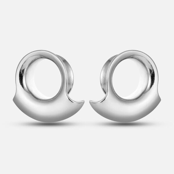 2PCS 316 Stainless Steel Hypoallergenic Ear Gauge Plugs