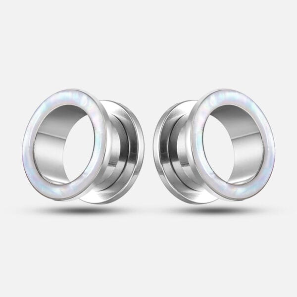 2PCS Hypoallergenic Classic Conch Ear Gauges 316 Surgical Stainless Steel