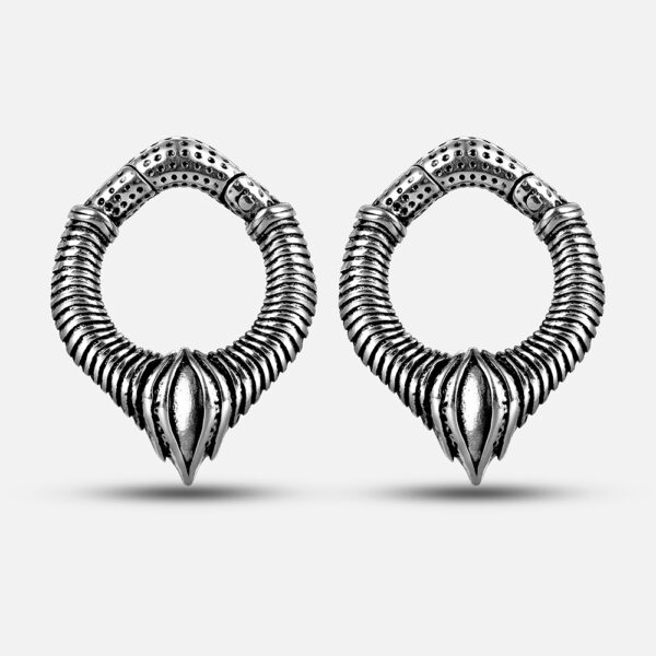 2PCS Gothic Punk Ear Weights Hangers Ear Plug for Stretched Lobe