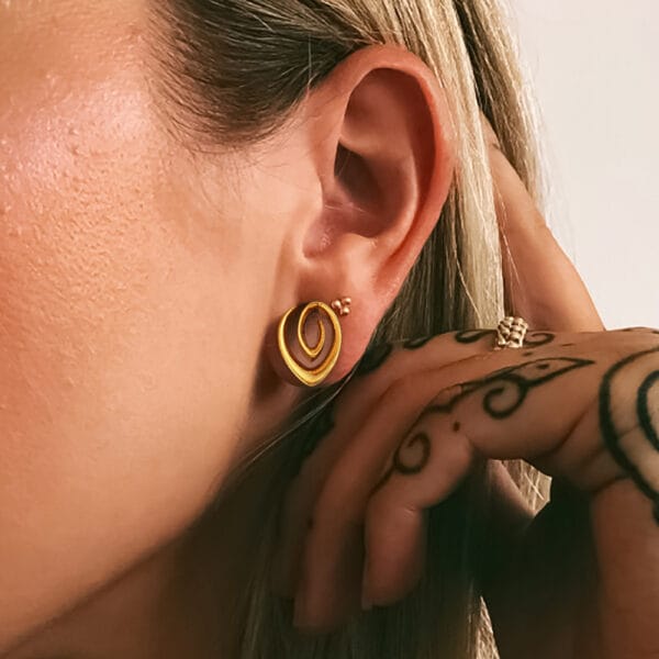 2PCS Spiral Simple Saddle Plugs Piercing Body Jewelry