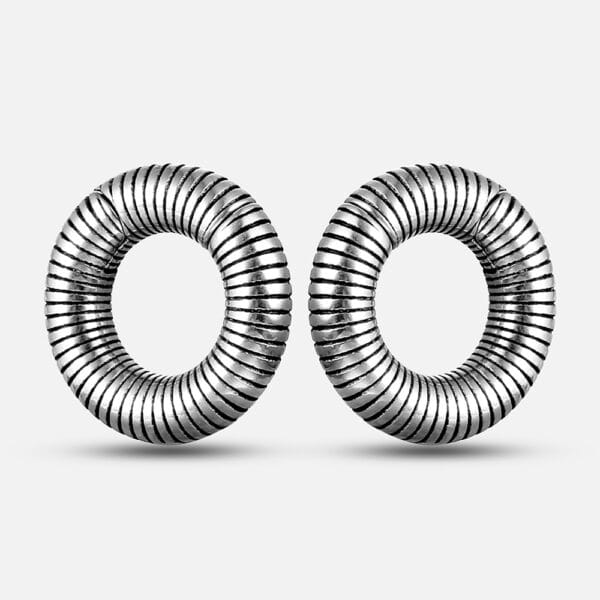 2PCS Thread Round Ear Weights Hangers