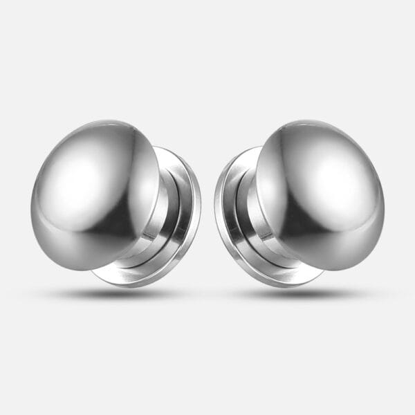 2PCS 316 Stainless Steel Round Ear Gauges Stretcher
