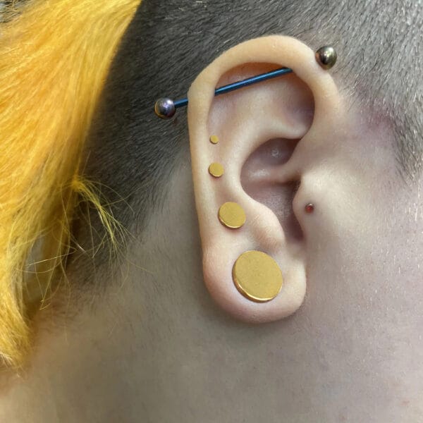 Set Basic 316L Stainless Steel Ear Gauges Tunnel 0.5mm Increments