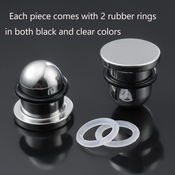 Set Basic 316L Stainless Steel Ear Gauges Tunnel 0.5mm Increments