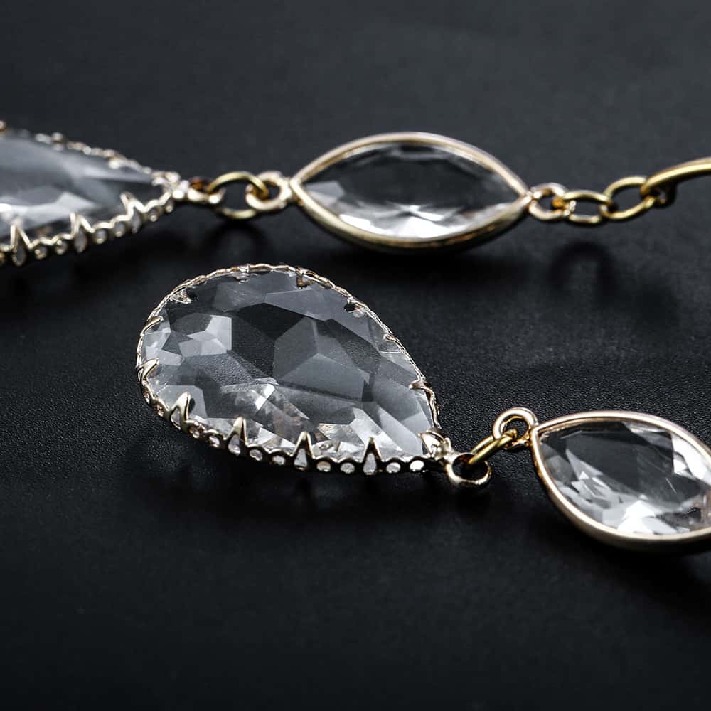 Luxury Crystal Ear Dangle Gauges - Image 4