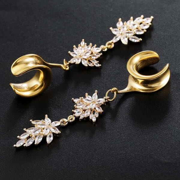 Luxury Flower Ear Dangle