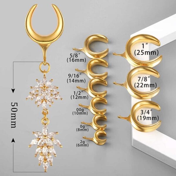 Luxury Flower Ear Dangle