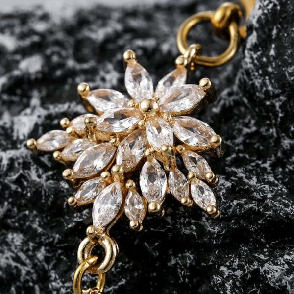 Luxury Flower Ear Dangle