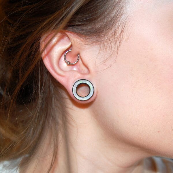 2PCS Hypoallergenic Classic Conch Ear Gauges 316 Surgical Stainless Steel