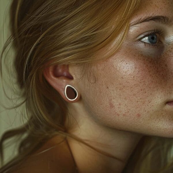 Water Drop Stainless Steel Ear Gauges