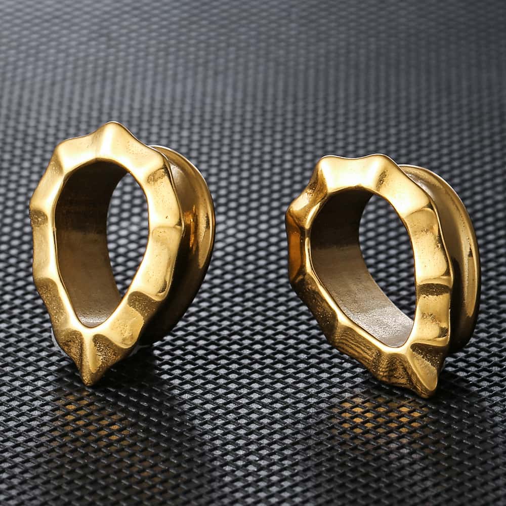 Water Drop Stainless Steel Ear Gauges - Image 3