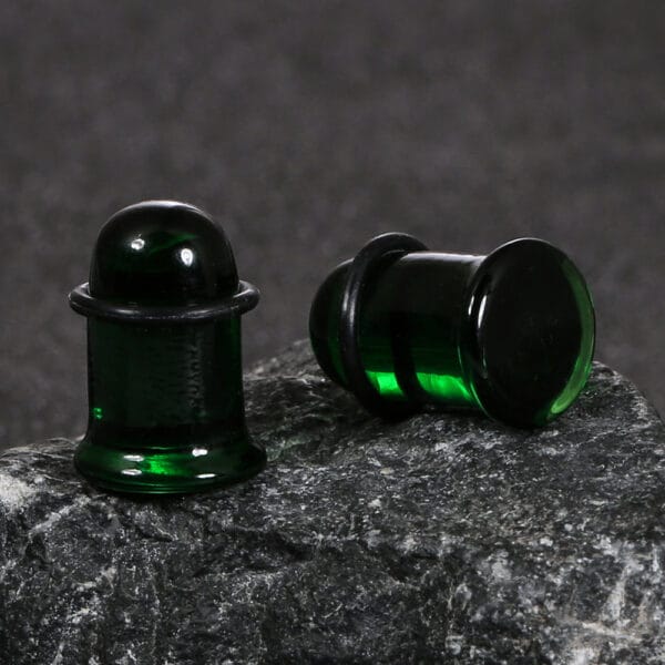 1581 (40) Glass Ear Gauge Stretching Kit Flat Dead Plugs 14g-00g