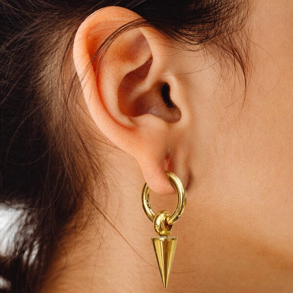 2PCS Pendant Ear Weights Hangers Ear Plugs for Stretched Lobe