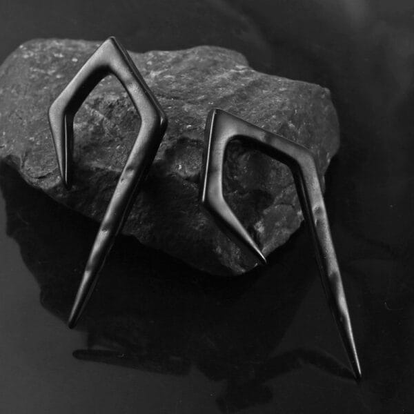2PCS Punk Ear Weights Hangers Ear Plug Dilations