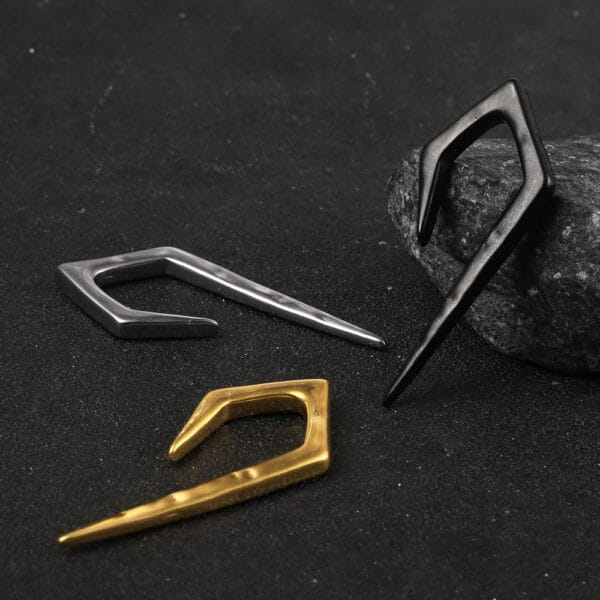 2PCS Punk Ear Weights Hangers Ear Plug Dilations