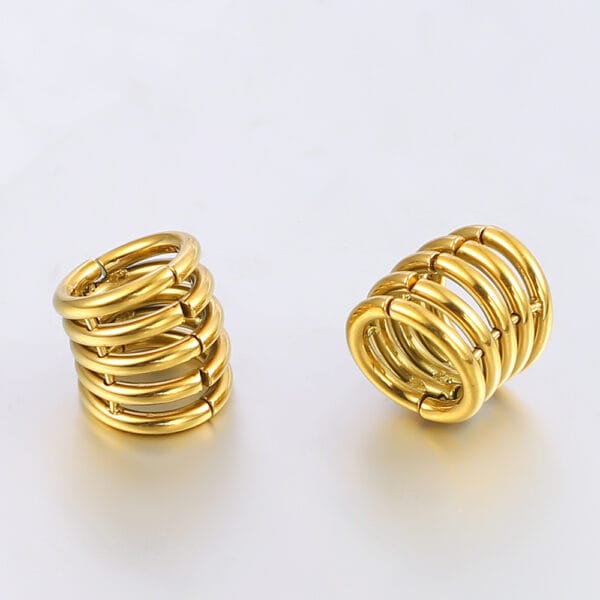 00g Stacker Rings Ear Lobe Cuff Stretcher Clip on Cartilage
