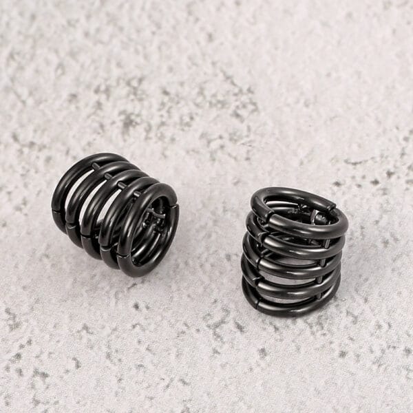 00g Stacker Rings Ear Lobe Cuff Stretcher Clip on Cartilage