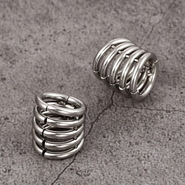 00g Stacker Rings Ear Lobe Cuff Stretcher Clip on Cartilage