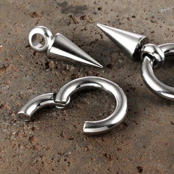 2PCS Pendant Ear Weights Hangers Ear Plugs for Stretched Lobe