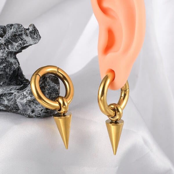 2PCS Pendant Ear Weights Hangers Ear Plugs for Stretched Lobe