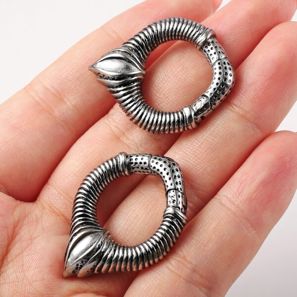 2PCS Gothic Punk Ear Weights Hangers Ear Plug for Stretched Lobe