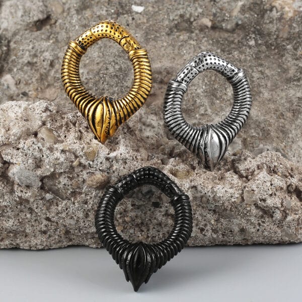 2PCS Gothic Punk Ear Weights Hangers Ear Plug for Stretched Lobe
