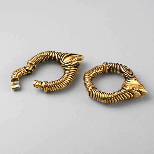 2PCS Gothic Punk Ear Weights Hangers Ear Plug for Stretched Lobe