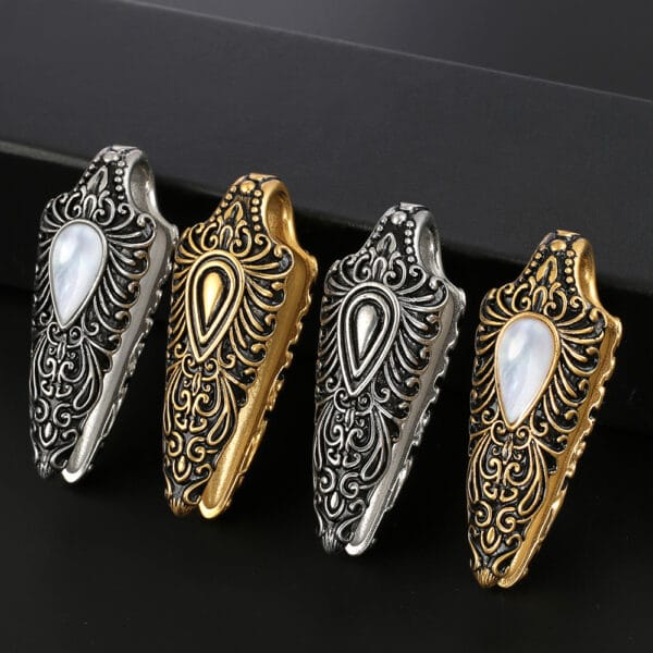 2PCS 7/8'' 22mm Conch Floral Ear Weights Hangers