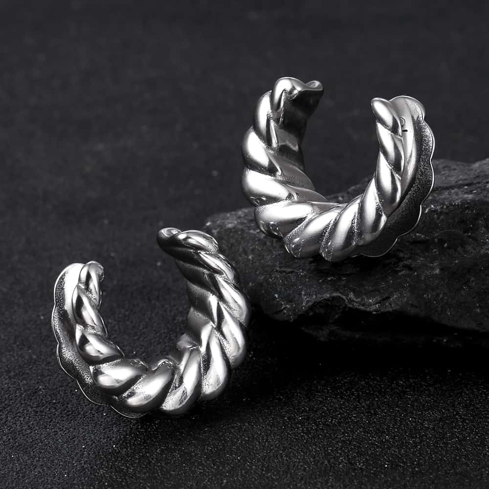 Twist Saddle Ear Tunnels Plugs - Image 5