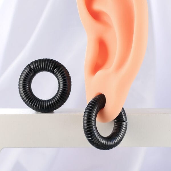 2PCS Thread Round Ear Weights Hangers