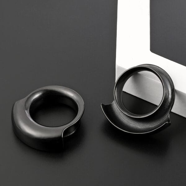 2PCS 316 Stainless Steel Hypoallergenic Ear Gauge Plugs