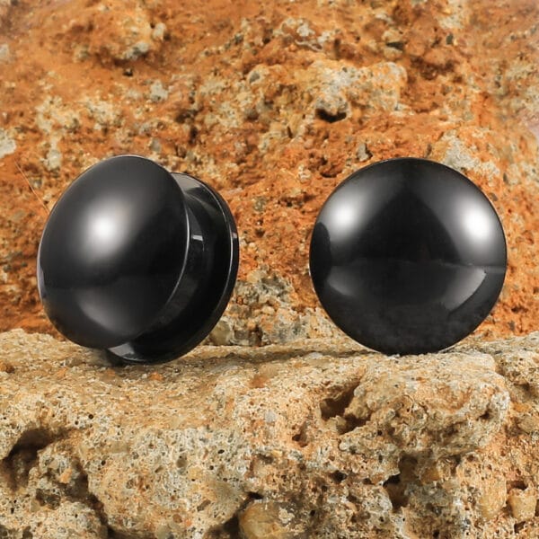 2PCS 316 Stainless Steel Round Ear Gauges Stretcher