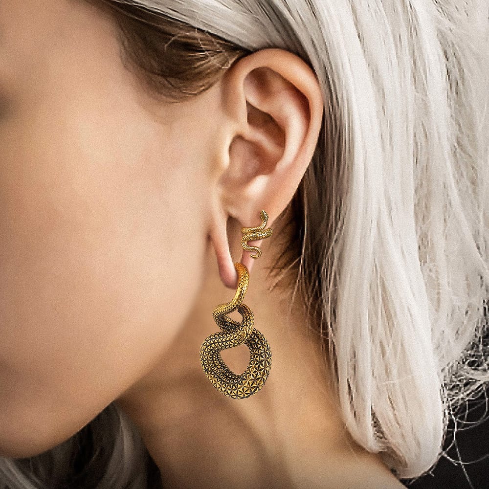 Snake Ear Lobe Cuff - Image 2